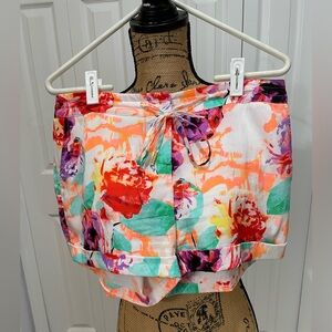 Bebe Multicolor Floral Shorts